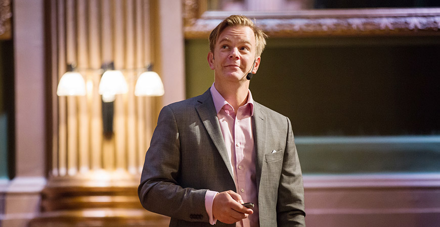 Anders Sjöman, kommunikationschef på Centrum för Näringslivshistoria