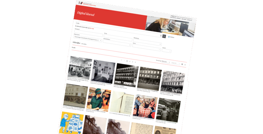 Den digitala läsesalen som Centrum för Näringslivshistoria nu lanserar finns på arkivet.naringslivshistoria.se.